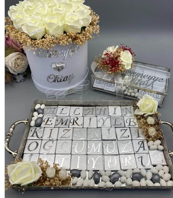 İsteme Çiçeği ve İsteme Çikolatası 3'lü Set