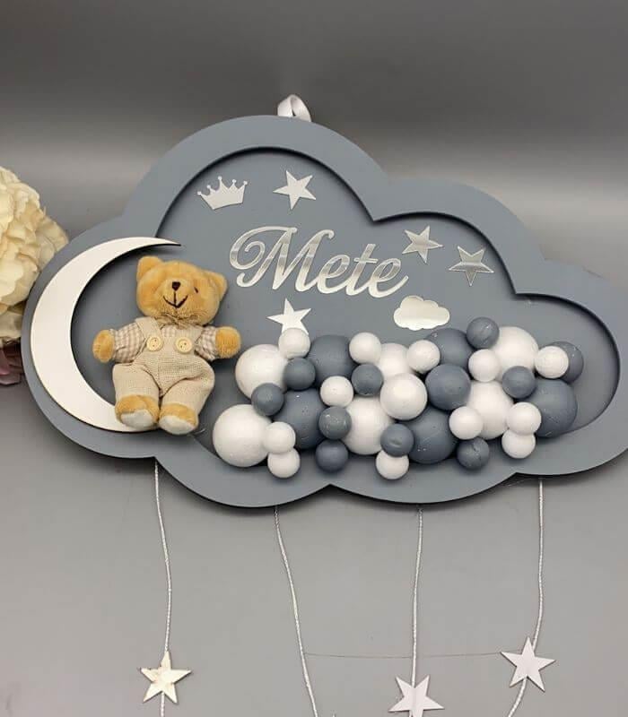 LED'li Erkek Bebek Kapı Süsü