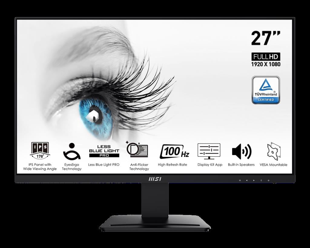 27 MSI PRO MP273A FHD 1MS 100HZ FLAT IPS