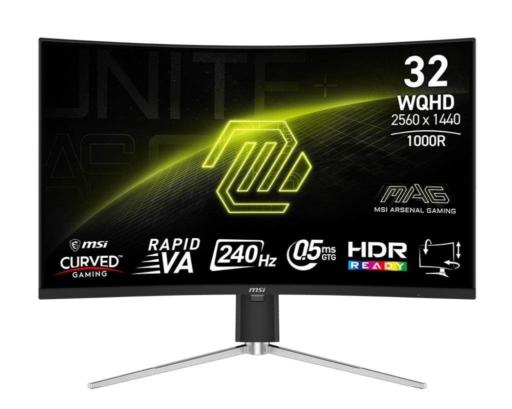 31.5 MSI MAG 325CQRXF E2 0.5MS 240HZ WQHD CURVE 1000R RAPID VA