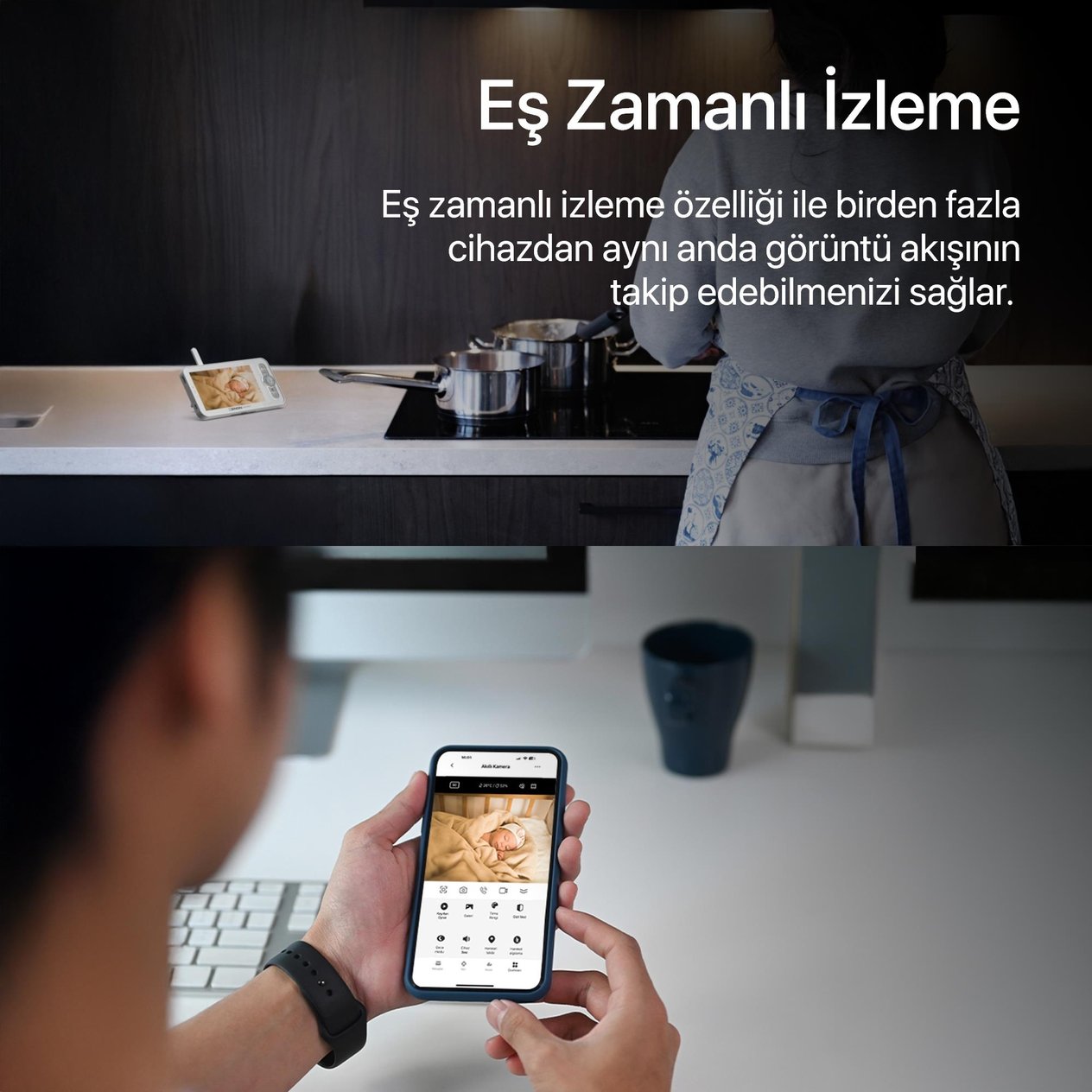 XENON SMART MONITORLU BEBEK KAMERASI X7202
