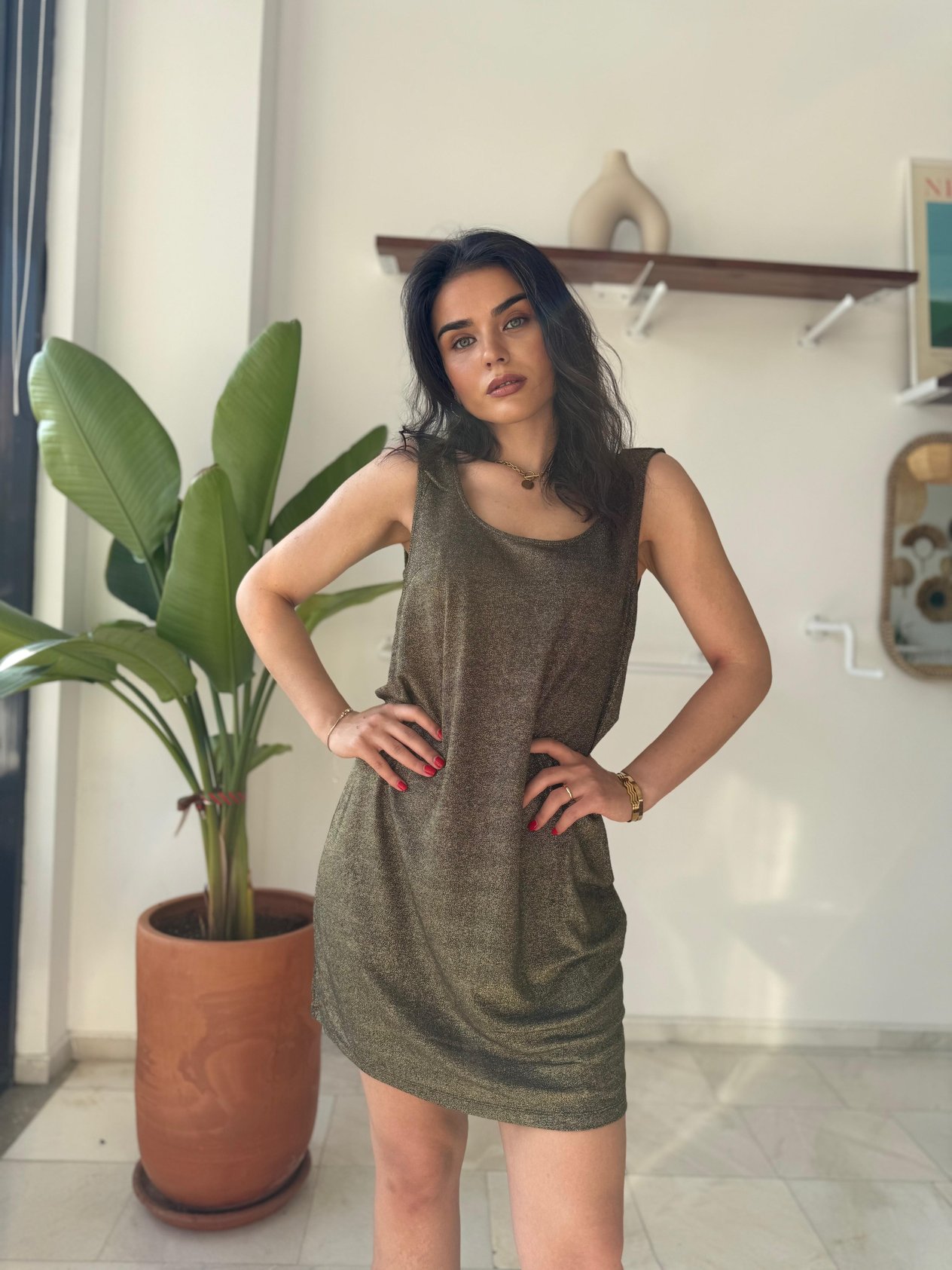 Simli Elbise