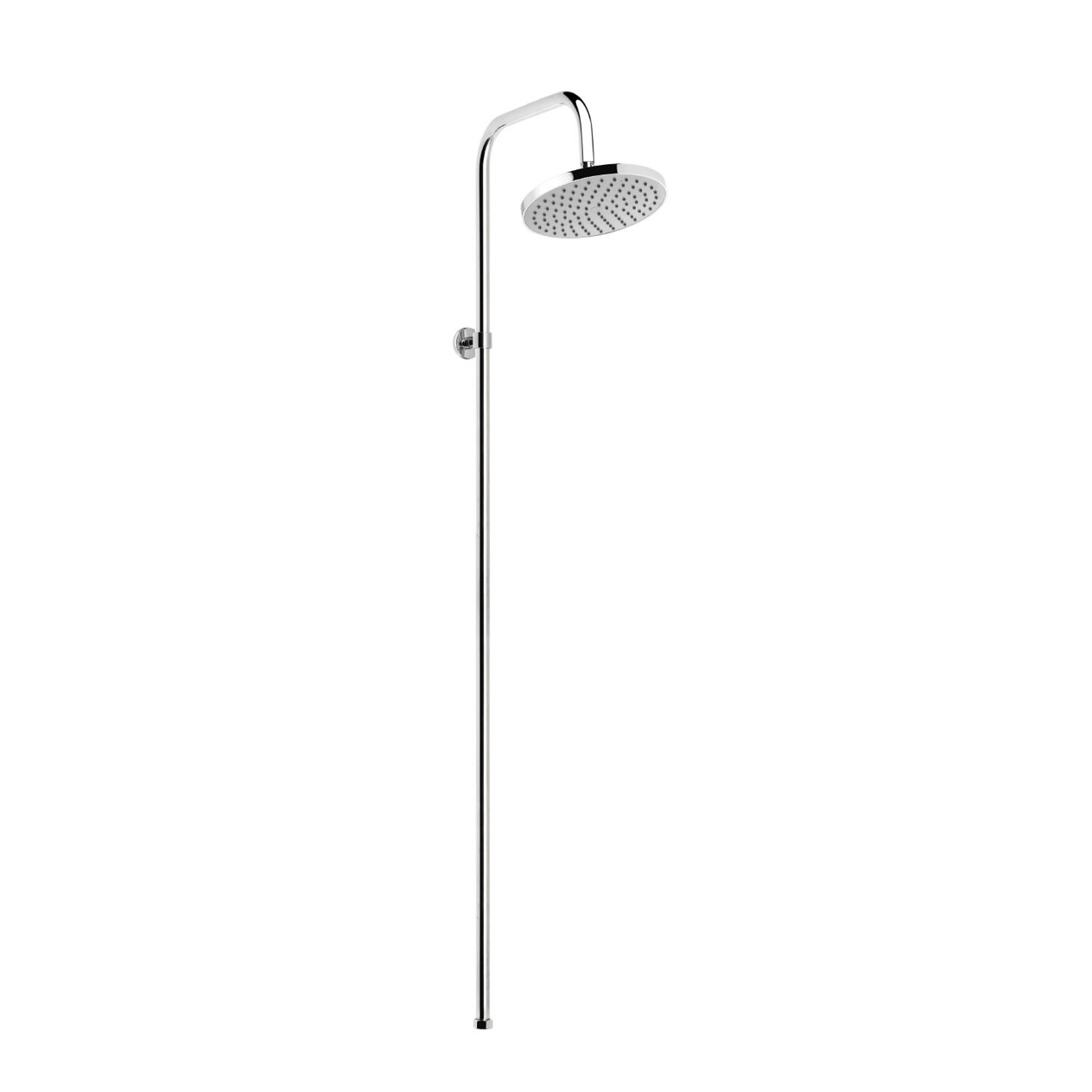 Direk Sütun & Plaj Duşu Ø200Mm Yuvarlak Krom Tepe Duşu