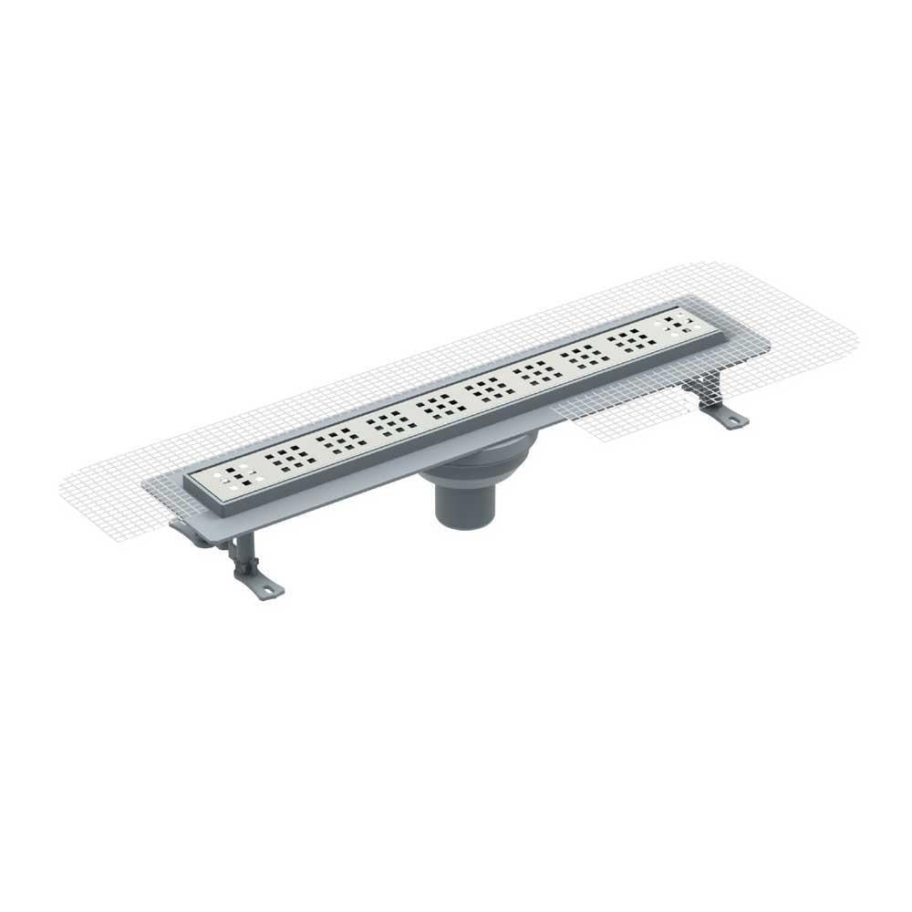 Maxiflow Duş Kanalı Pera Lıne File Pas.Izg Ø50 30Cm Alt