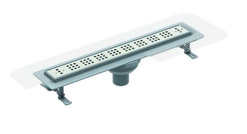 Maxiflow Duş Kanalı Pera Lıne File Pas.Izg Ø50 30Cm Alt