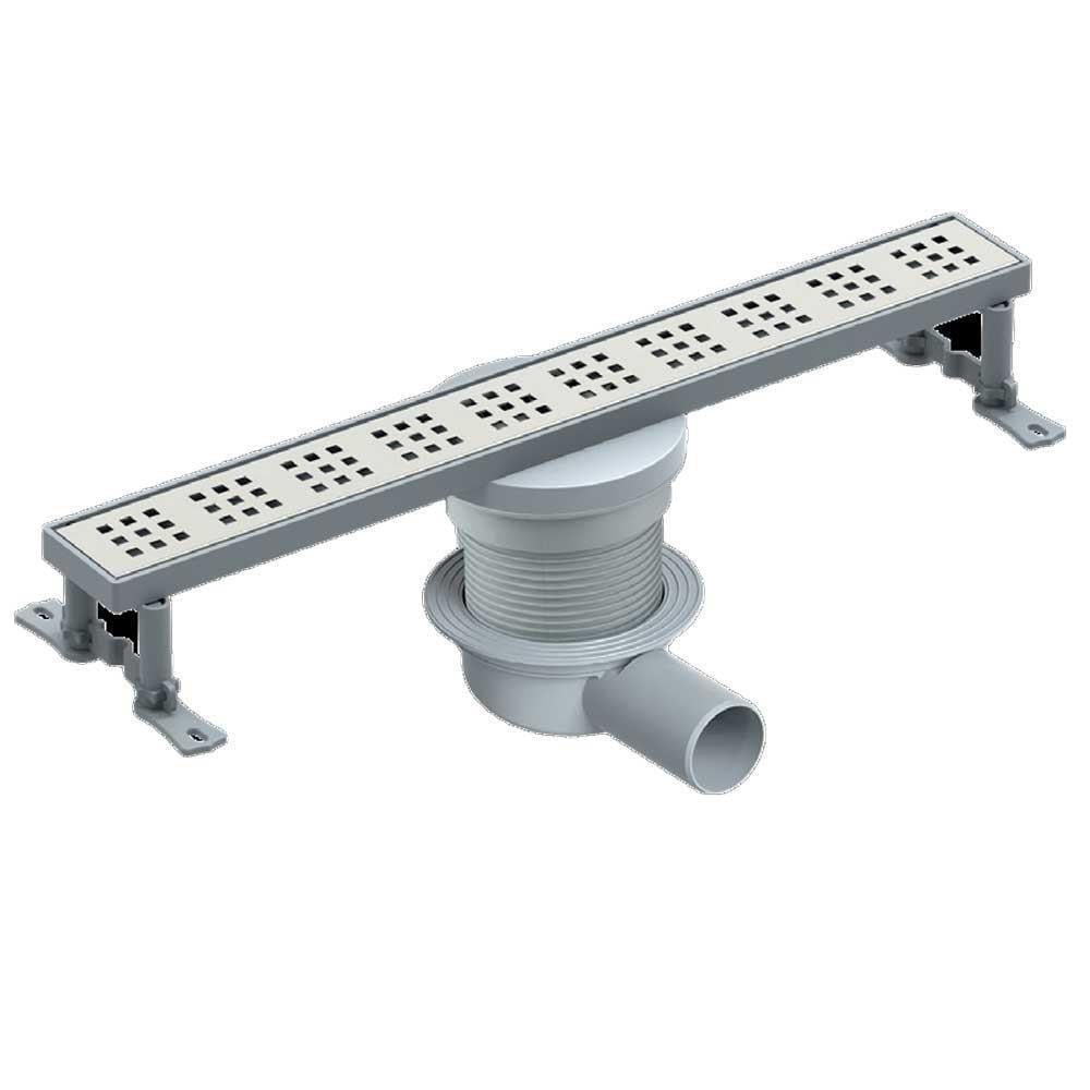 Maxiflow Duş Kanalı Pera Line Y360°Pas.Izø50 40Cm Yan