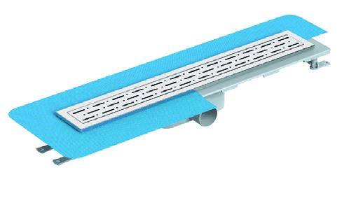 Maxiflow Duş Kanalı Std Deluxe Tm.Pas.Iz Ø50 33Cm Yan