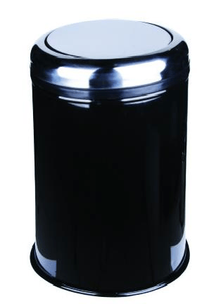 Maxiflow Pratik Kapak Çöp Kovası 27lt Ø25*57Cm Siyah