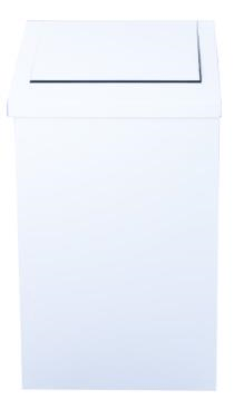 Maxiflow Sallanır Kapak Çöp Kovası 7Lt 15*17*27Cm Beyaz