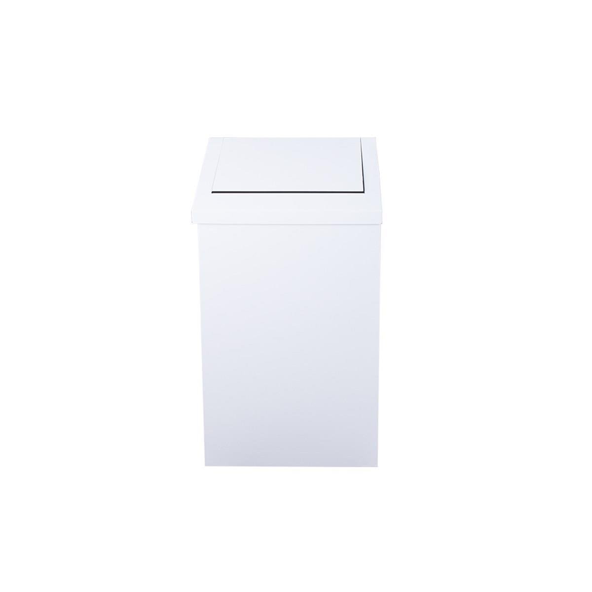 Maxiflow Sallanır Kapak Çöp Kovası 7Lt 15*17*27Cm Beyaz