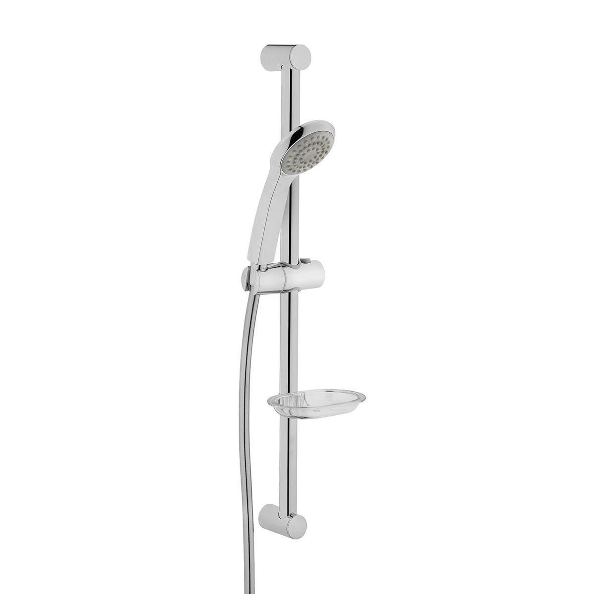Mistillo Sürgülü Duş Seti + Ø22Mm Parlak Polish + 3 Fonksiyonlu Elduşu