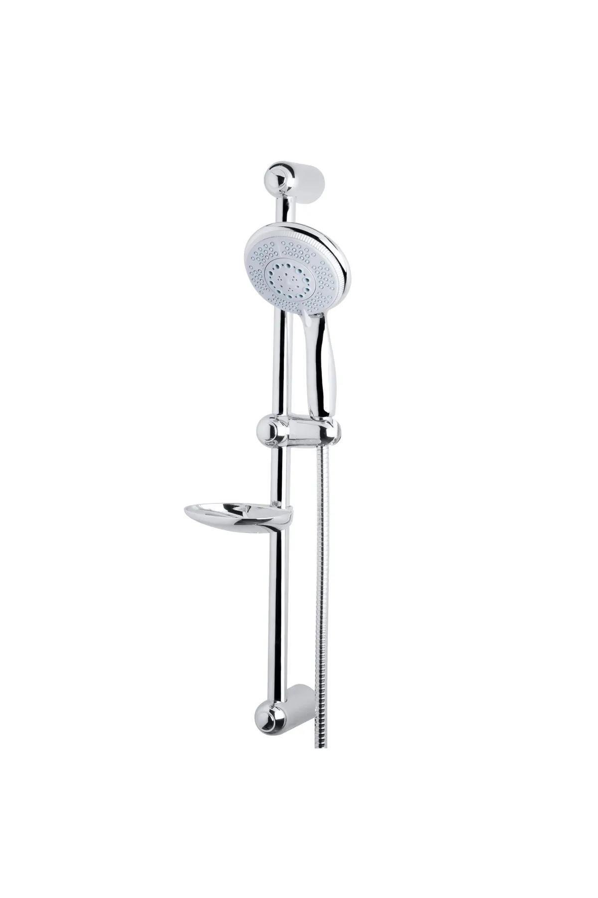 Mistillo Sürgülü Duş Seti + Ø50X22Mm Elips Borulu Elektrostatik Boyalı + Elduşu