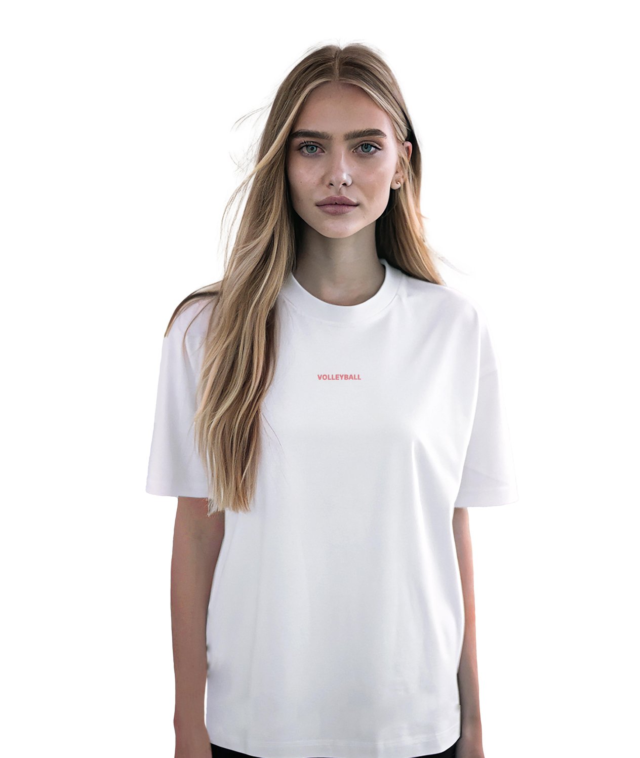 Kadın Volleyball Baskılı Oversize T-shirt