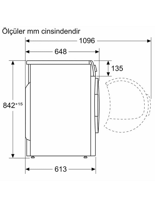 Bosch WQA24201TR 9 Kg Isı Pompalı Kurutma Makinesi Beyaz