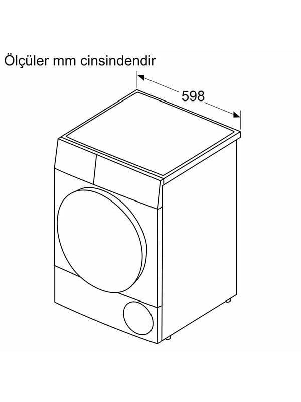 Bosch WQA24201TR 9 Kg Isı Pompalı Kurutma Makinesi Beyaz