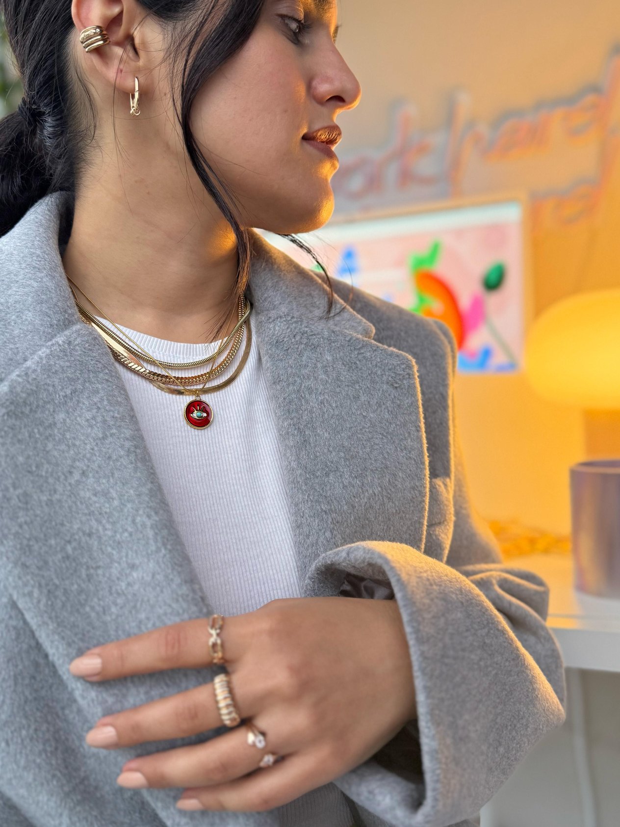 Rose Gold Kolye Seti