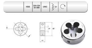  EVAR  HSS DIN 223/B    PAFTA   UNC- 3/8