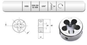  EVAR  HSS DIN 223/B    PAFTA   UNF- 1/2