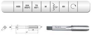  EVAR  HSS DIN 352 SON KILAVUZ  20' M 7   (6H)