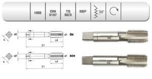  EVAR  HSS DIN 5157 2 Lİ EL KILAVUZU G 3/4