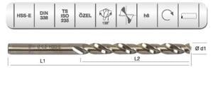  EVAR  HSSE  DIN 338 RN ALTIN SERİ MTK 19.0  MM
