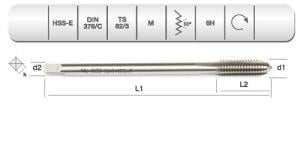  EVAR  HSSE DIN 376/C MAKİNA KLVZ. M  3    (6H)
