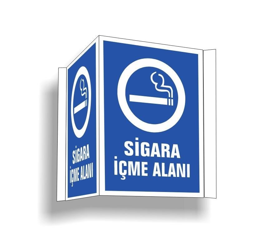 Panoramik Sigara İçme Alanı Levhası