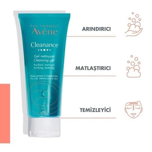 Avene Cilt Bakımı Cleanance Temizleme Jeli Karma ve Yağlı Ciltler İçin 200ML