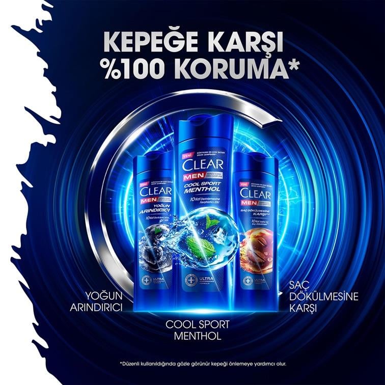 Clear Men Cool Sport Menthol Şampuan