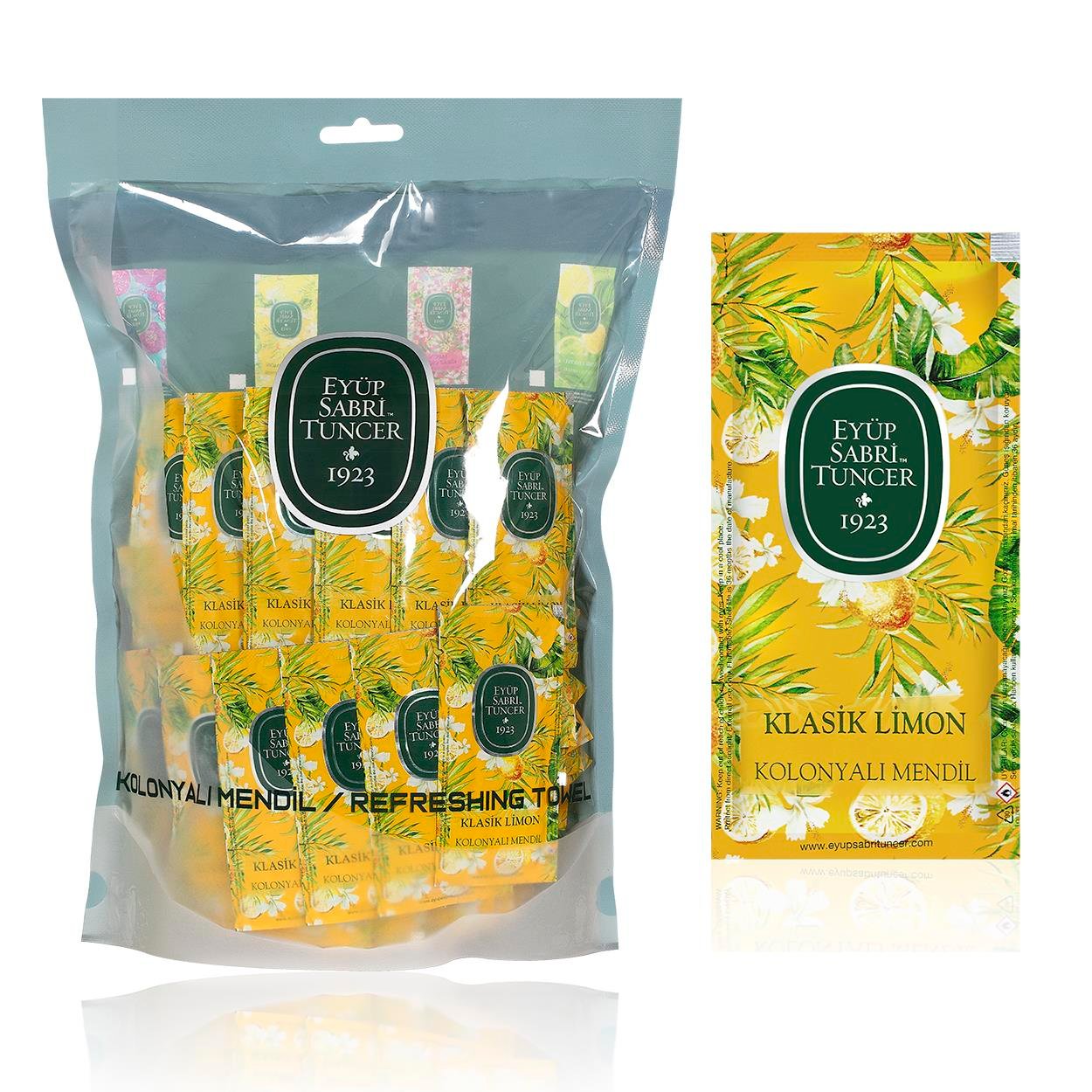 EST - Klasik Limon Esanslı Kolonyalı Mendil
