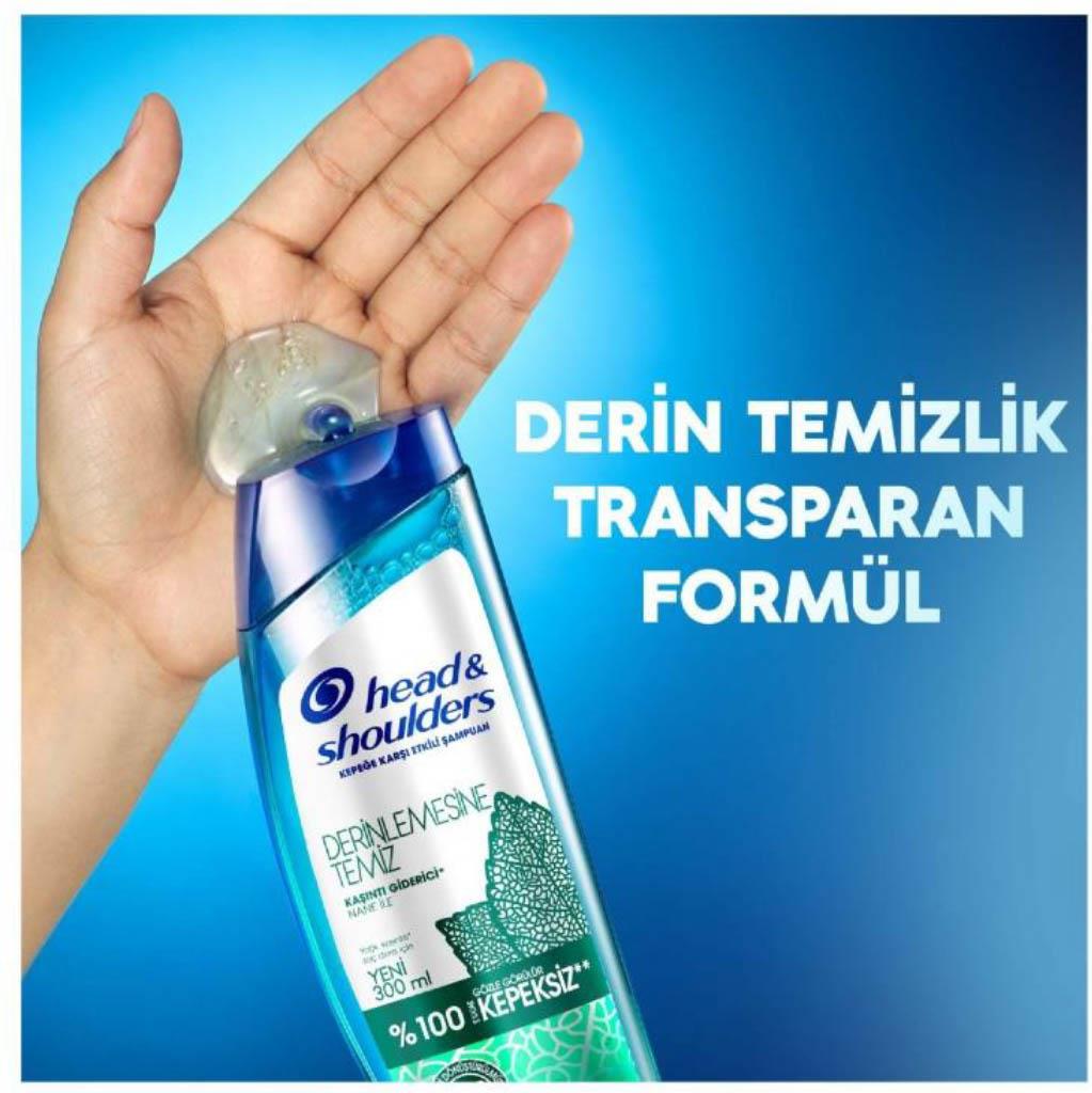 HEAD&SHOULDERS DERİNLEMESİNE TEMİZLİK ŞAMPUANI 1/1 300ML 