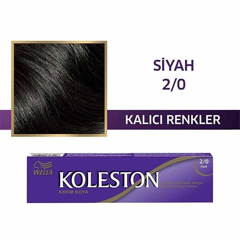 Koleston Single Saç Boyası 2-0 Siyah