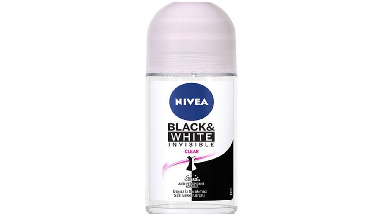 Nivea Black & Whıte Invısıble Clear Kadın Roll On Deodorant 50 Ml