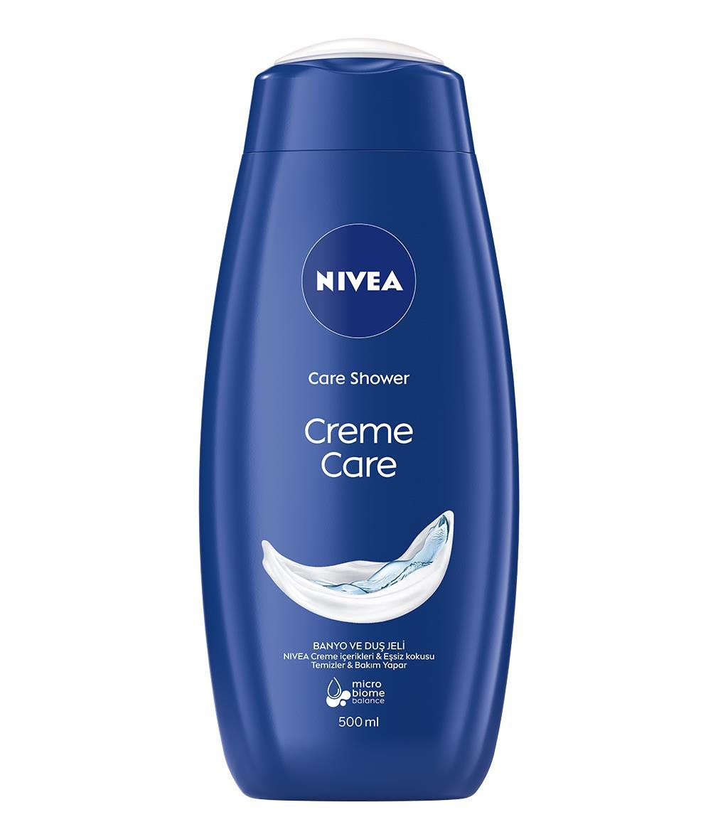 NIVEA BODY CARE - Banyo & Duş Jeli - Nivea Cream Care  - Mikro Biome Dengesi ile Benzersiz Kokulu Banyo ve Duş Jeli  - 500ML