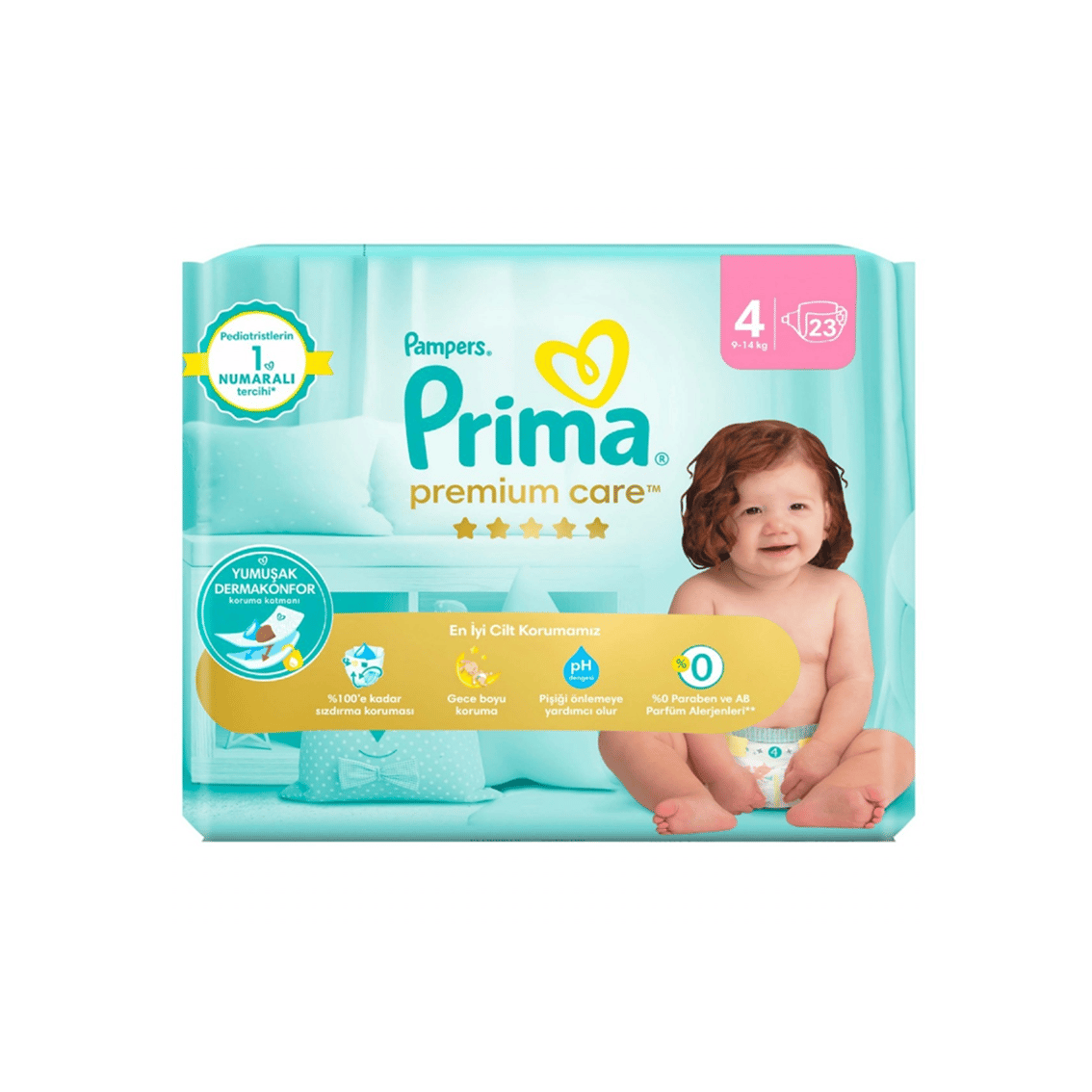 Premium Care 4 Beden 23 Adet Maxi İkiz Paket Bebek Bezi