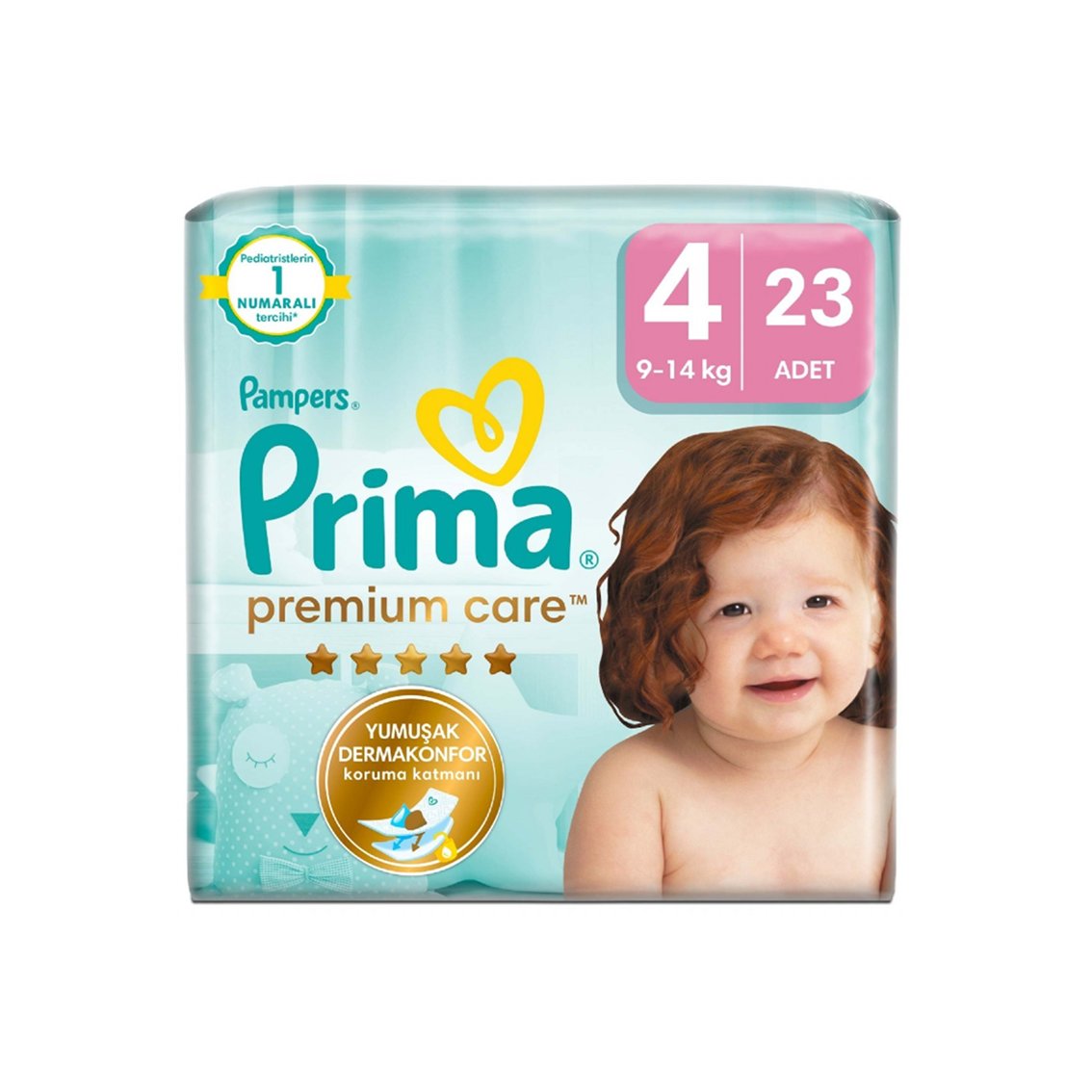Premium Care 4 Beden 23 Adet Maxi İkiz Paket Bebek Bezi