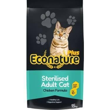 Econature Tavuklu 15 kg Kısırlaştırılmış Yetişkin Kedi Maması