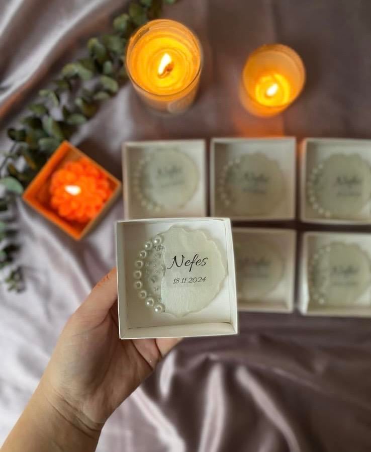 50 ADET KUTULU İNCİLİ EPOKSİ MAGNET
