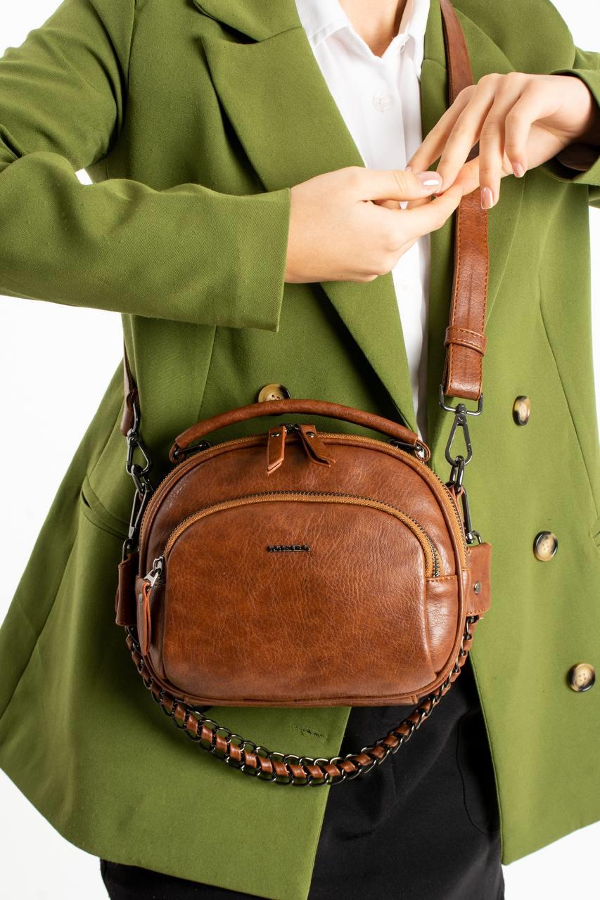 Mega Bag Premium Kalite Omuz Ve Kol Askılı Taba  Kadın Çanta