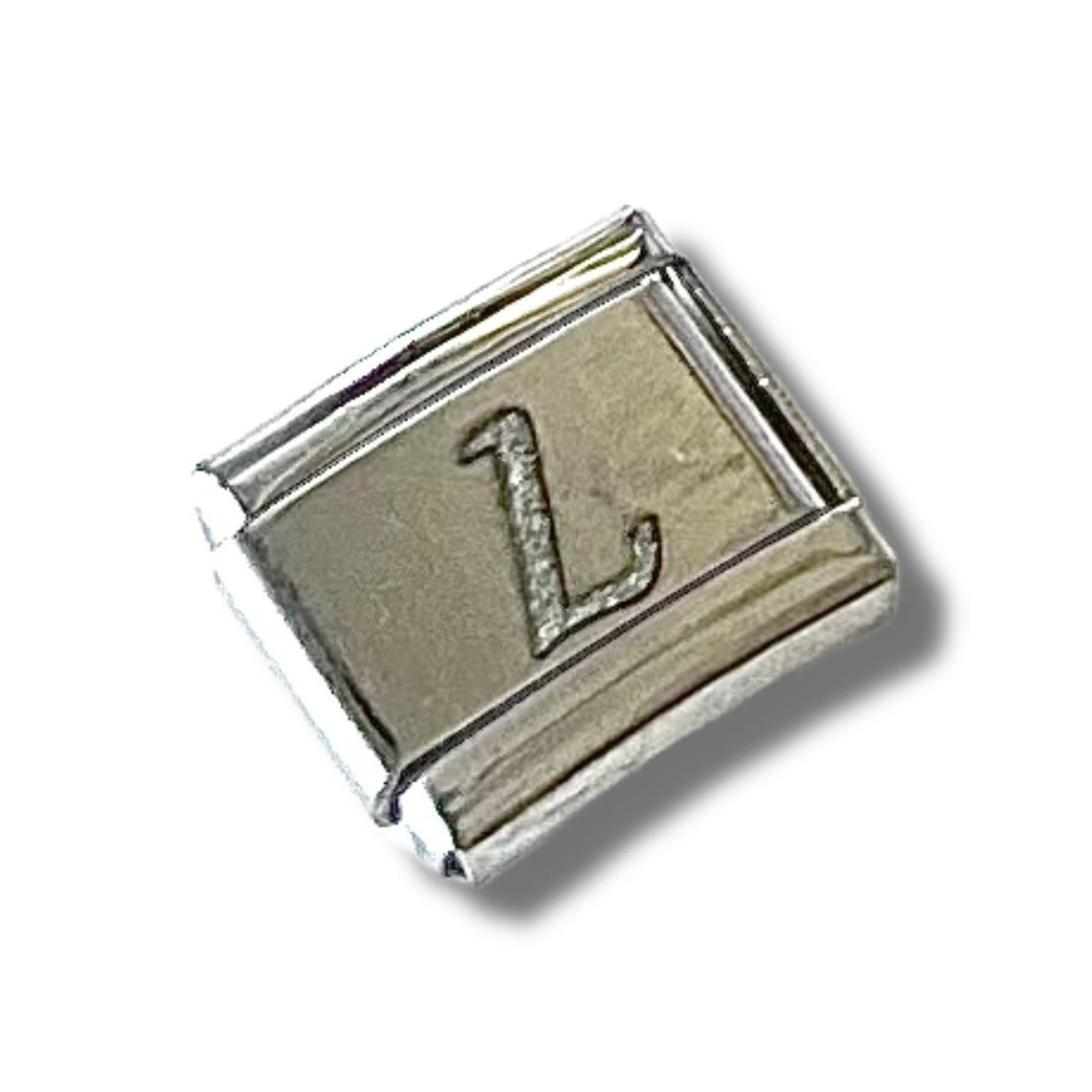 L Harf Charm Lazer Baskı