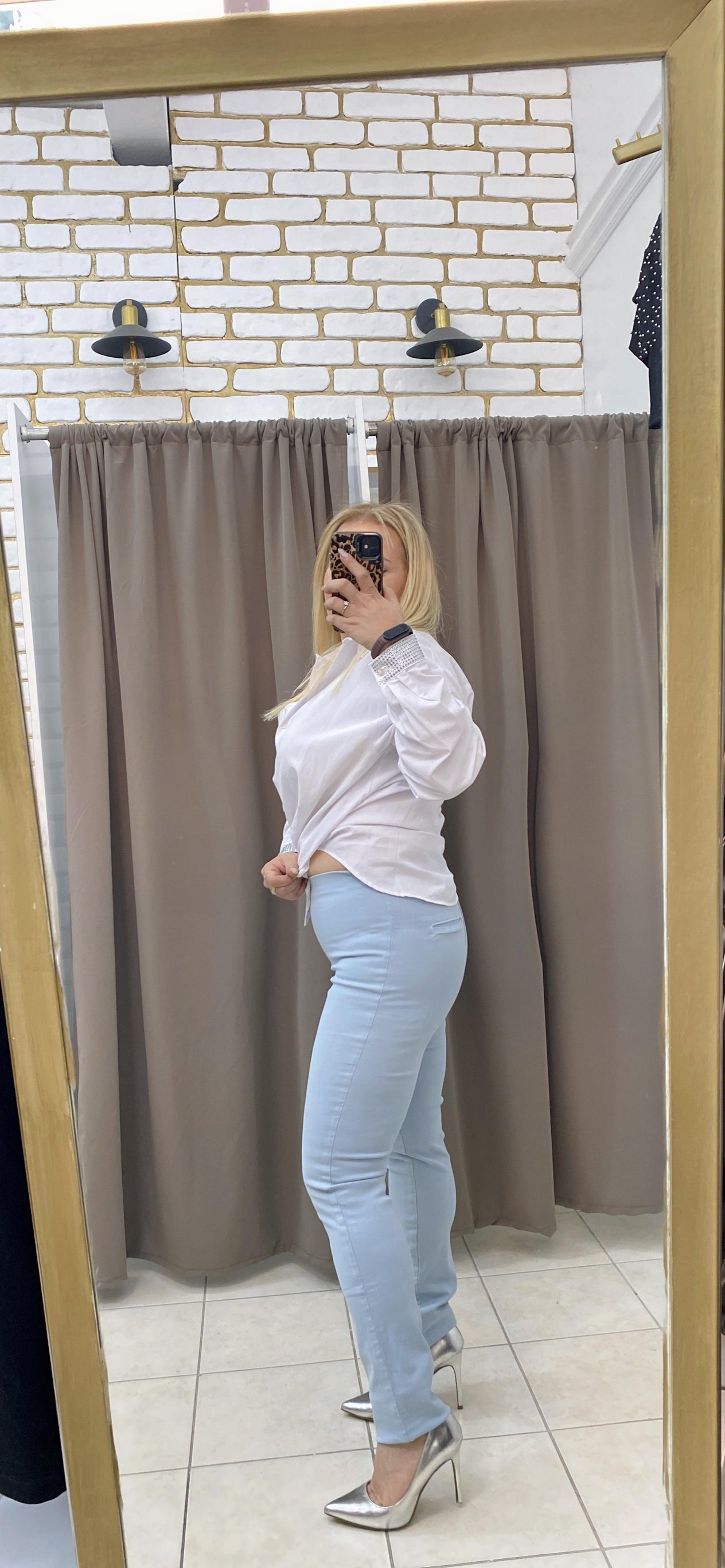 KEMERSİZ LİKRALI KOT PANTOLON