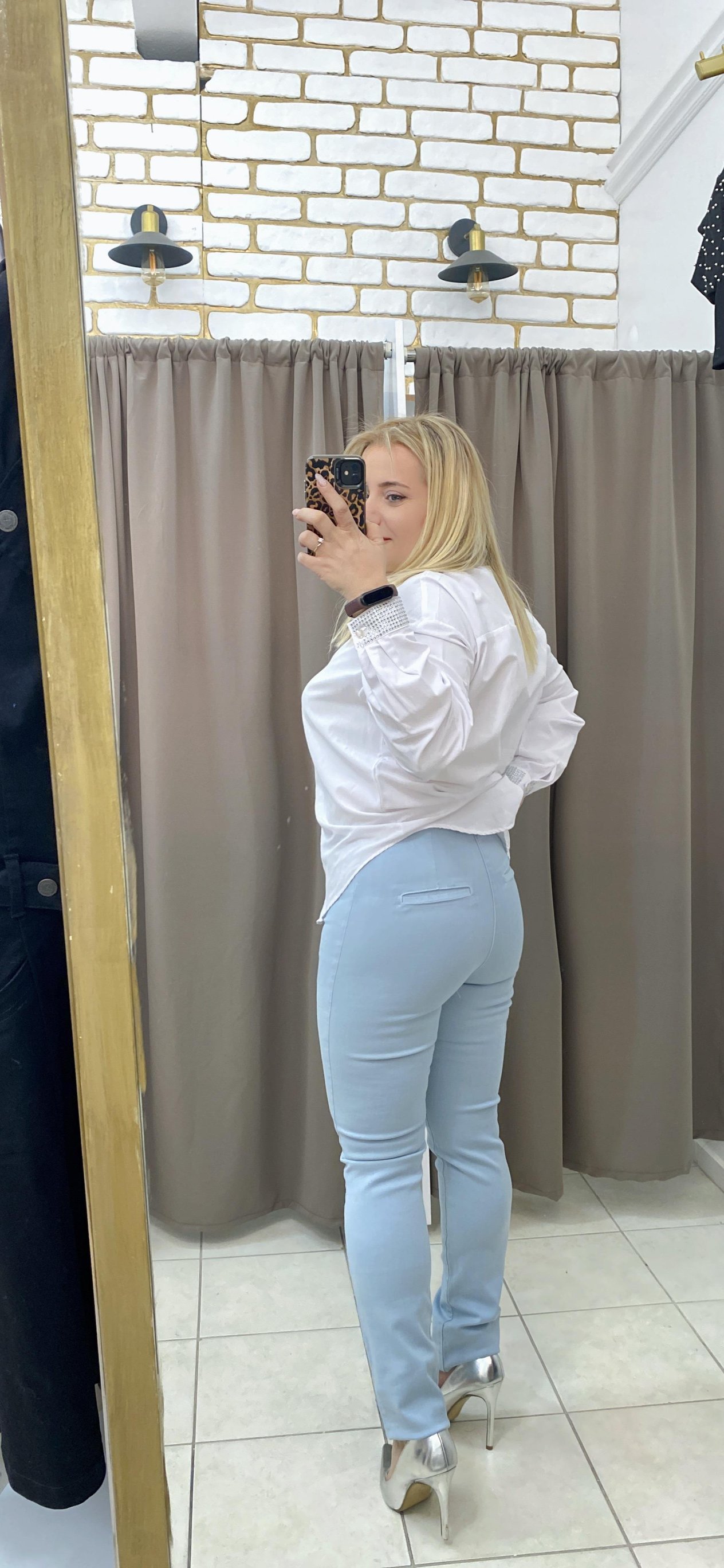 KEMERSİZ LİKRALI KOT PANTOLON