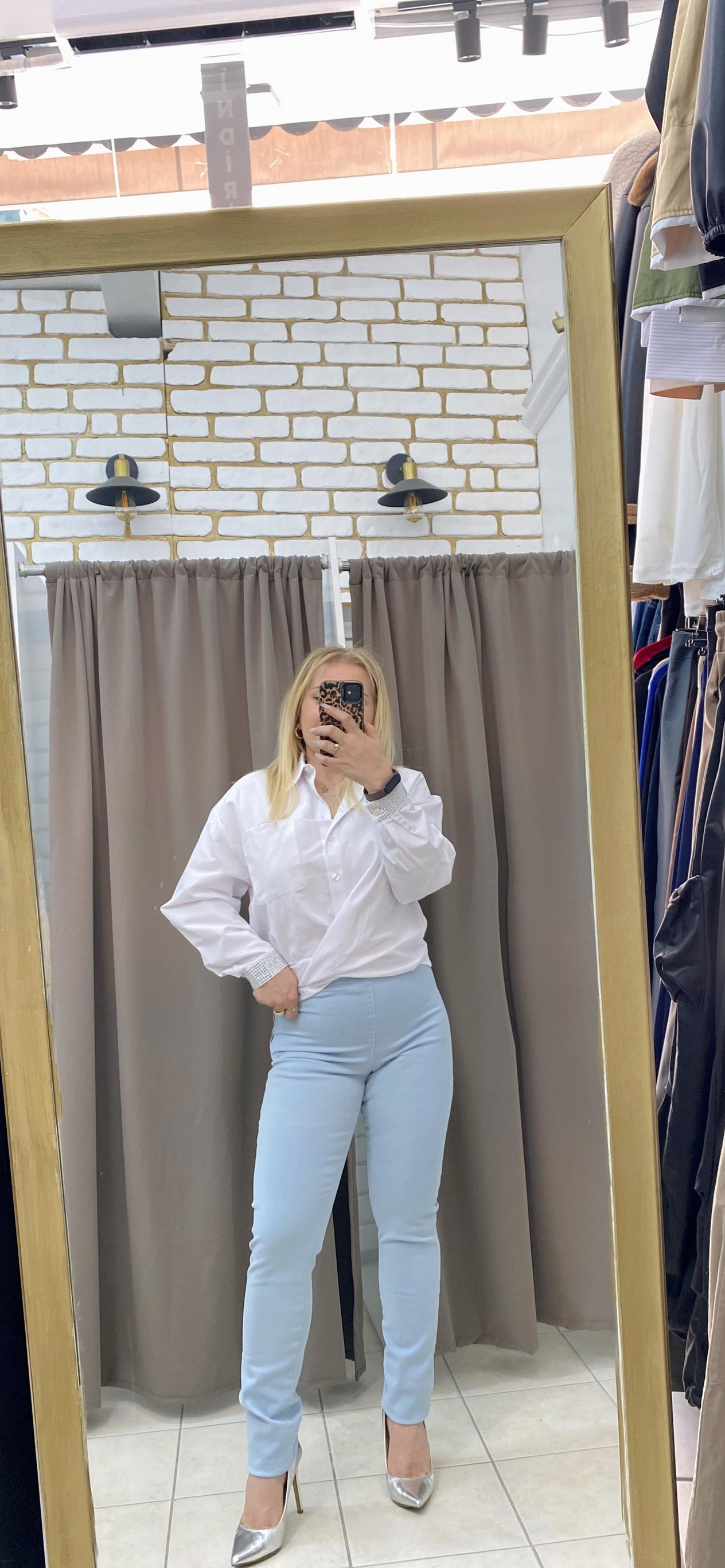 KEMERSİZ LİKRALI KOT PANTOLON