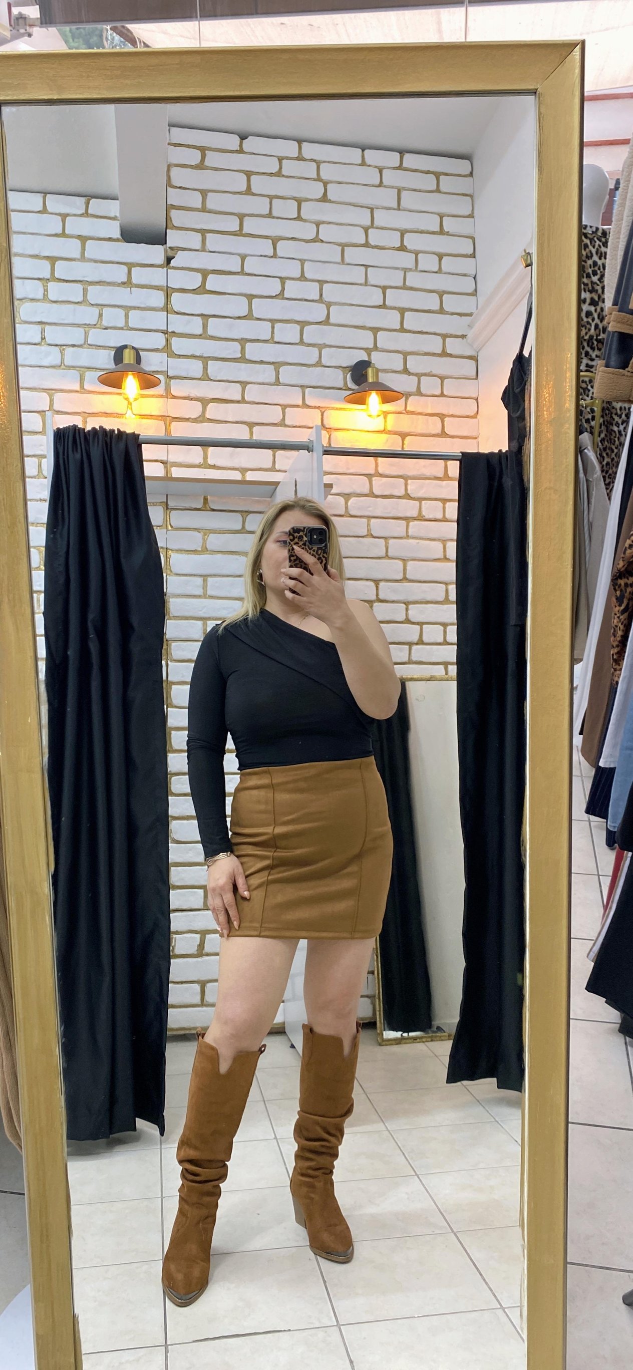 TEK KOL CROP BLUZ