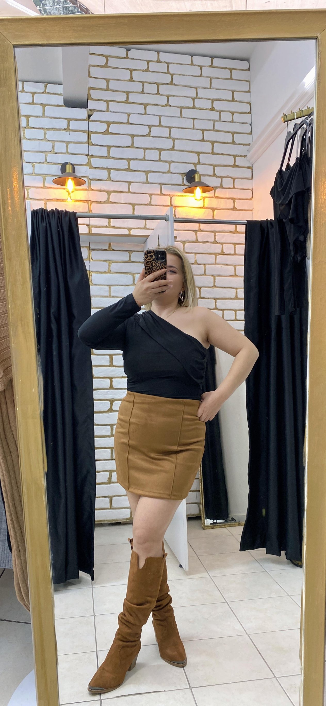 TEK KOL CROP BLUZ