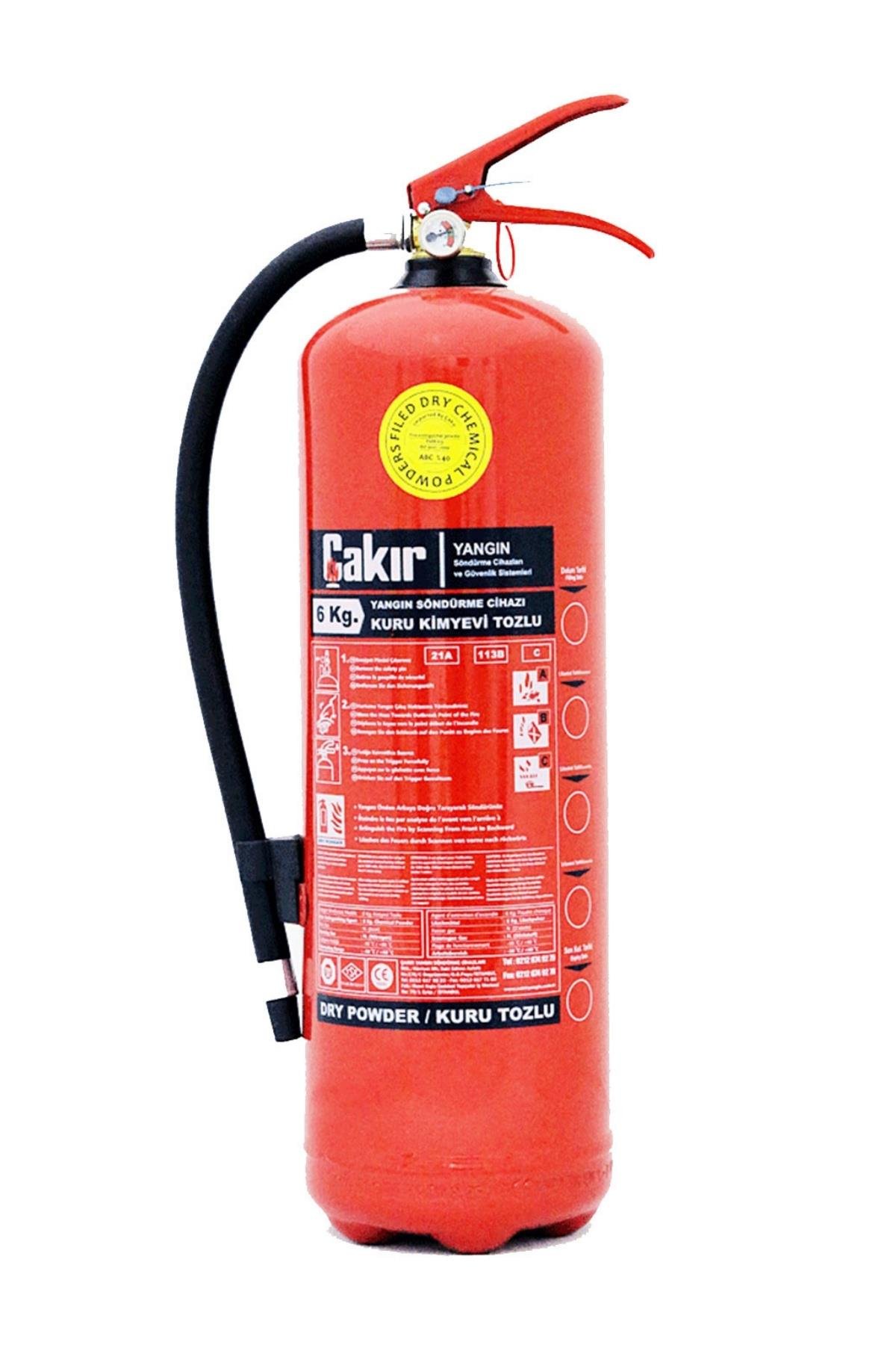6 KG Yangın Söndürücü Yangın Söndürme Tüpü - Çakır