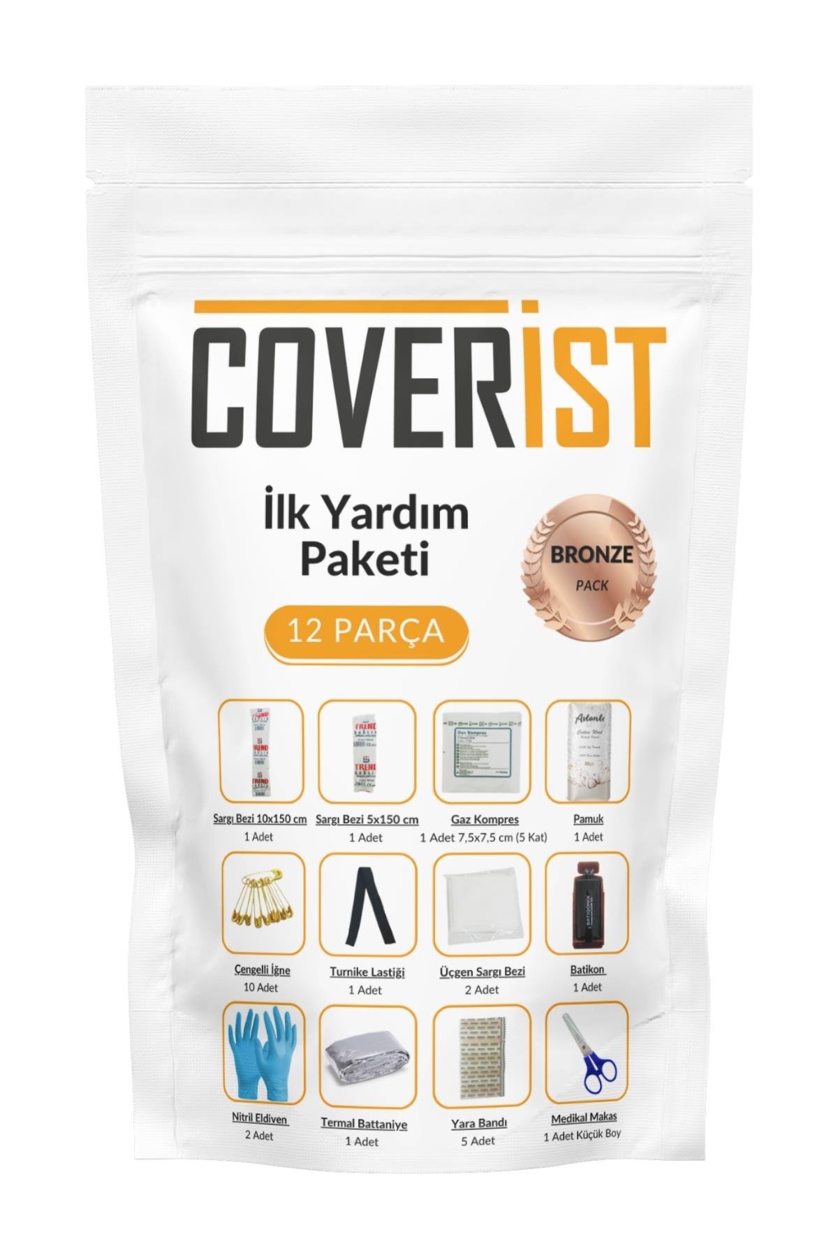Acil Durum ve İlk Yardım Seti - İçerik Paketi Bronze