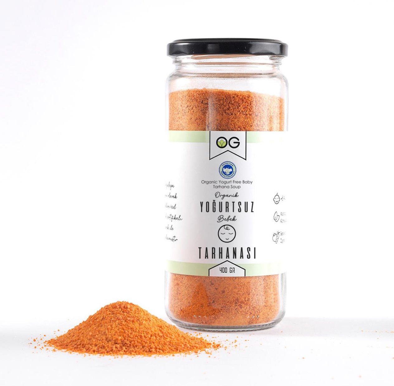 Organik Yoğurtsuz Bebek Tarhanası 400 Gr