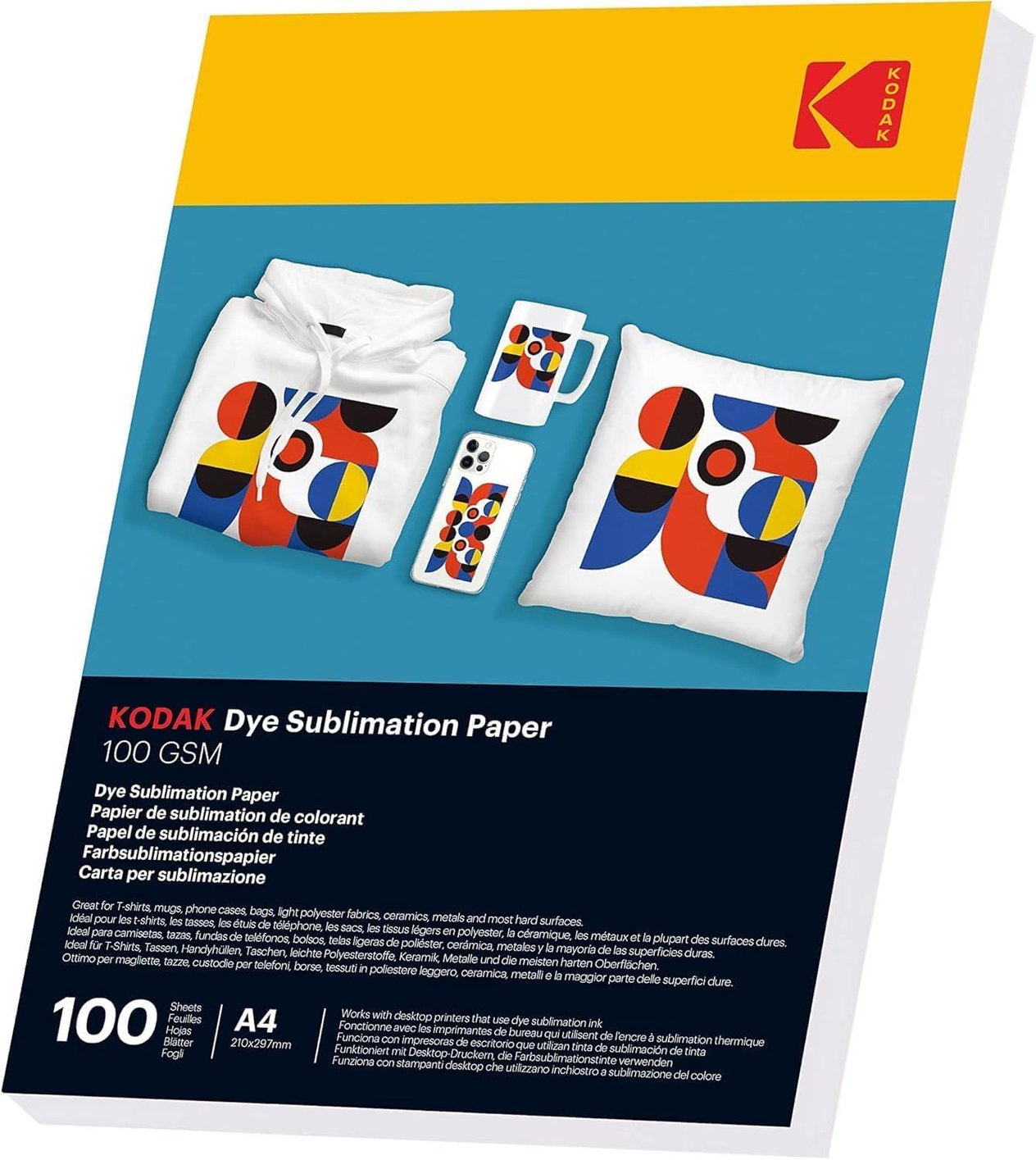 100 Gr/m2 20x30(A4)-100 Adet Sublimasyon Transfer Kağıdı - 9891-194