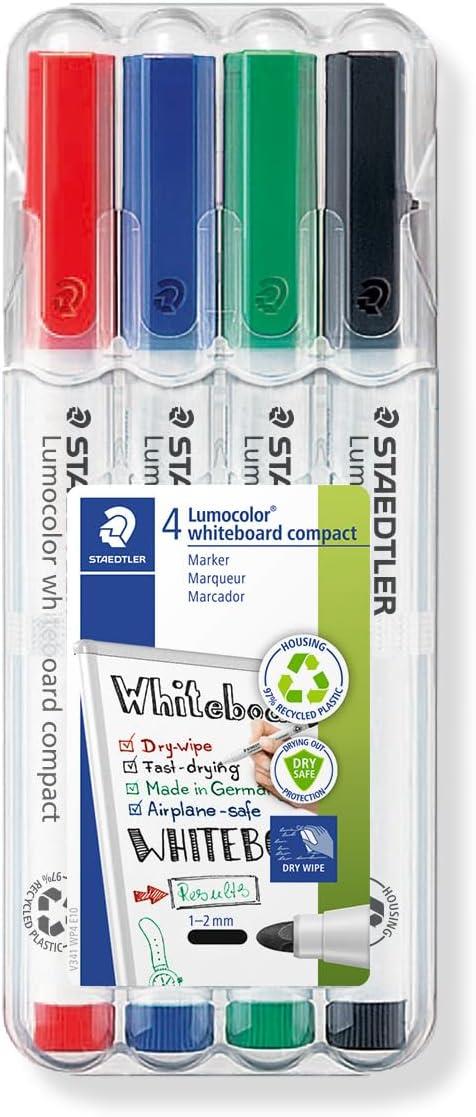 341 Wp4 Lumocolor Whiteboard Markör 1.0 2.0 mm 4'lü Set